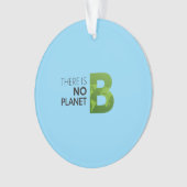 Er is geen planeet B - groene aarde typografie Ornament (voorkant)