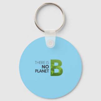 Er is geen planeet B - groene aarde typografie Sleutelhanger