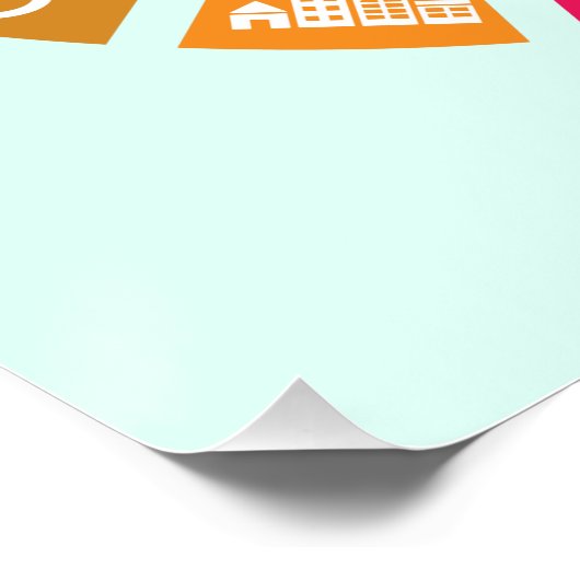 Er is geen planeet B klimaatverandering, wereldwij Perfect Poster (Hoek)