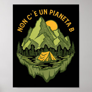 Er is geen planeet door Moeder Aarde Poster
