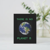 ER IS GEEN PLANET B  BRIEFKAART (Staand voorkant)