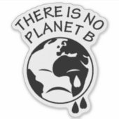 Er is geen planet B, Vegan Activism Sticker (Voorkant)