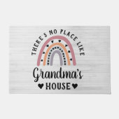 Er is geen plek als oma's huis Rainbow-deur Deurmat (Voorkant)