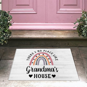 Er is geen plek als oma's huis Rainbow-deur Deurmat