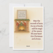 Er is geen plek als thuis met Kerstmis Feestdagenkaart (Achterkant)