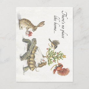 Er is geen plek als thuis voor de feestdagen! feestdagenkaart