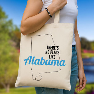 Er is geen plek zoals Alabama, Canvas tas, mam Gif Tote Bag