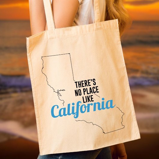 Er is geen plek zoals Californische Canvas tas Mam