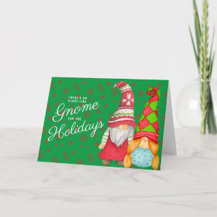Er is geen plek zoals Gnome voor de Feestdagen Kaart