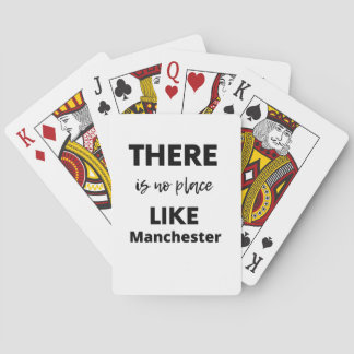 er is geen plek zoals Manchester Pokerkaarten