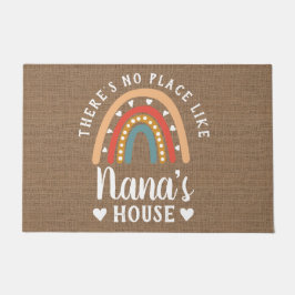 Er is geen plek zoals Nana's House Rainbow Doormat Deurmat