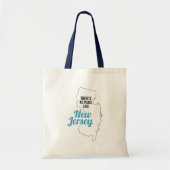 Er is geen plek zoals New Jersey Canvas tas (Voorkant)