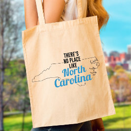 Er is geen plek zoals North Carolina Canvas tas