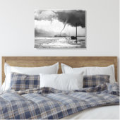Er is geen plek zoals thuis canvas afdruk (Insitu (Slaapkamer))