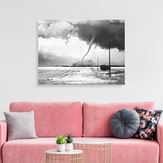 Er is geen plek zoals thuis canvas afdruk (Insitu (Woonkamer))
