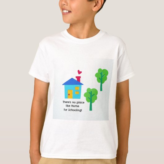Er is geen plek zoals Thuis voor Scholing! T-shirt (Voorkant)