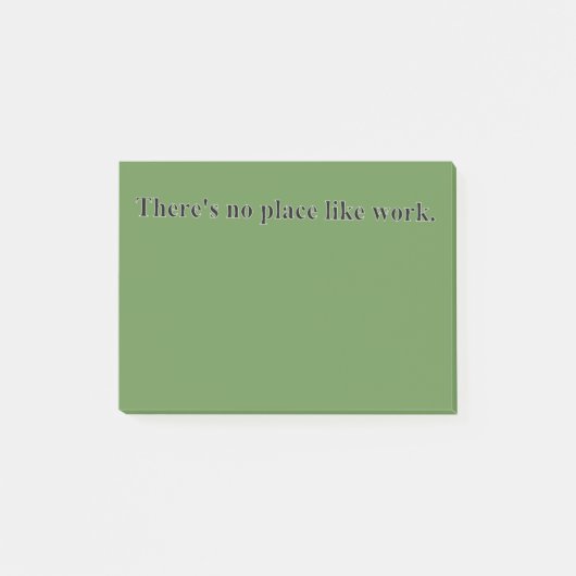 Er is geen plek zoals werk post-it® notes (Voorkant)