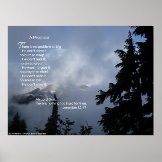 Er is geen probleem...inspirerend poster