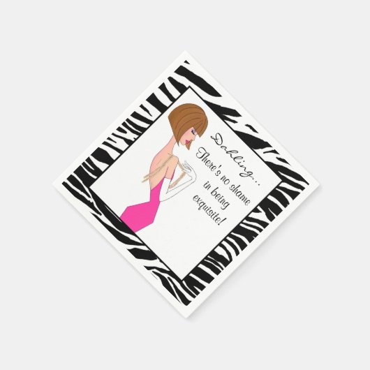 "Er is geen schande in voortreffelijk zijn!" Servetten (Hoek)