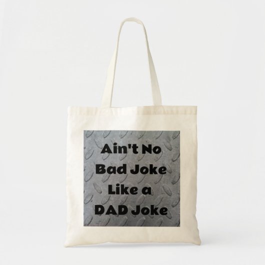 Er is geen slechte grap zoals een vadergrap tote bag (Voorkant)
