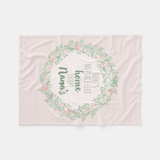 Er is geen thuis, behalve Nana's Fleece Deken (Voorkant (Horizontaal))