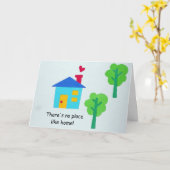 Er is geen thuis. kaart (Gele Bloem)