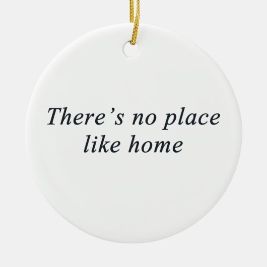 er is geen thuis keramisch ornament (Voorkant)