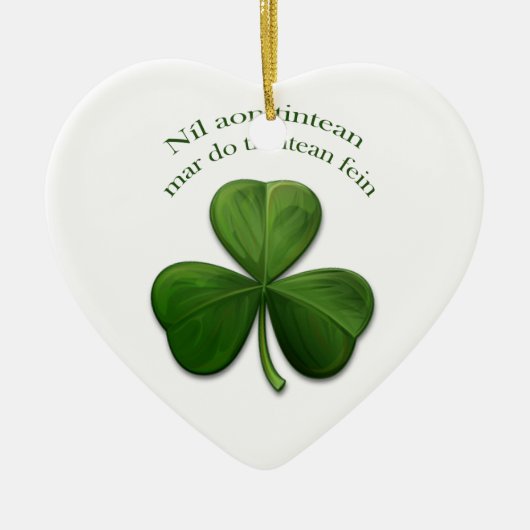 Er is geen thuis keramisch ornament (Voorkant)