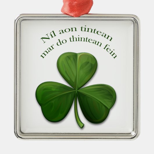 Er is geen thuis metalen ornament (Voorkant)