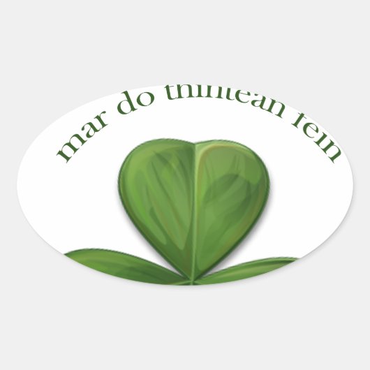 Er is geen thuis ovale sticker (Voorkant)