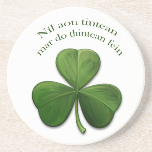 Er is geen thuis zandsteen onderzetter