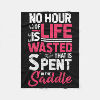 Er is geen uur van het leven verspild dat in het z fleece deken