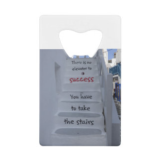 Er is geen Verhoging aan Succes Kredietkaart Flessenopener