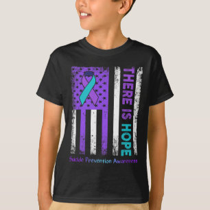 Er is hoop dat American Flag Suicide Prevention Aw T-shirt