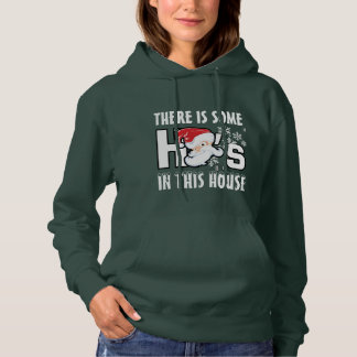 Er is iemand in dit huis; grappige kerst hoodie