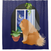 ER IS IETS WAAR Chow douchegordijn (Voorkant)