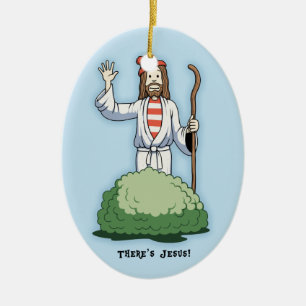 Er is Jezus. Keramisch Ornament