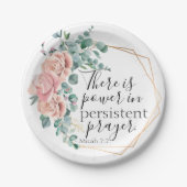 Er is kracht in gebed papieren bordje (Voorkant)