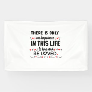 Er is maar één geluk. spandoek