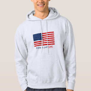 Er is maar één vlag. hoodie