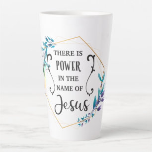 Er is macht in de naam Jezus Latte Mok