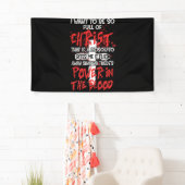 Er is macht in het Christelijk van de Religie in h Spandoek (Insitu)