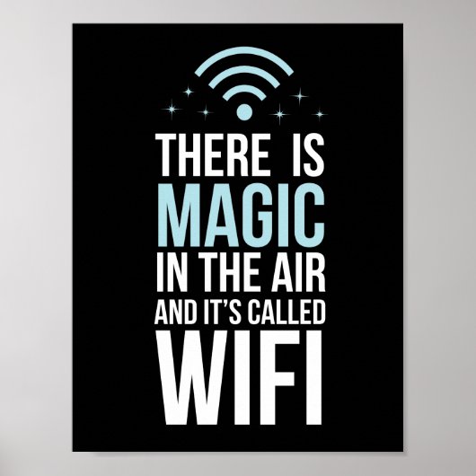 Er is magisch in de lucht genoemd WiFi Poster (Voorkant)