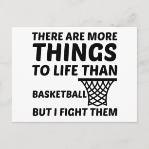 ER IS MEER IN HET LEVEN DAN BASKETBAL PLEZIER BRIEFKAART