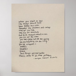 Er is meer voor u dan gisteren - een gedicht poster