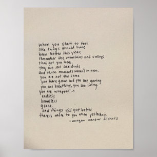 Er is meer voor u dan gisteren - een gedicht poster