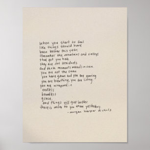 Er is meer voor u dan gisteren - een gedicht poster