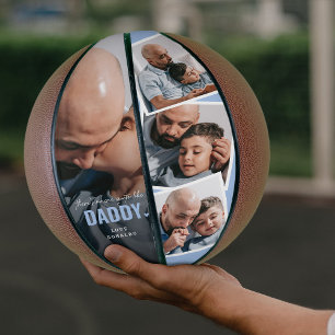 'Er is niemand helemaal zoals papa' Fotocollage Basketbal