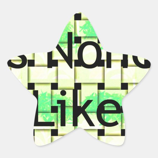 Er is niemand zoals jij art print ster sticker (Voorkant)