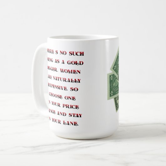 Er is niet zoiets als een goudmaker - Mok (Voorkant links)